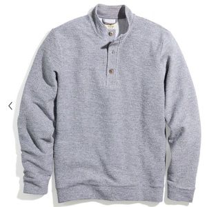 Marine Layer Clayton Textured Pullover in Salt and Pepper